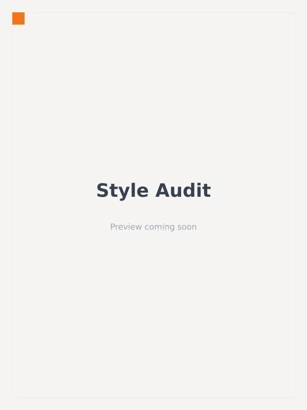Style Audit